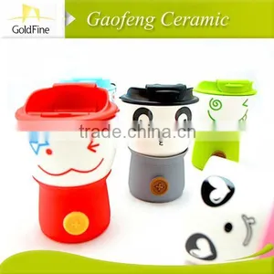 11oz Ceramic Double Wall Coffee Cups Without Handle&thick Wall Coffee Cups thumbnail-6
