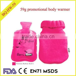 Hot Water Bottle Shaped Heat Pack With Knitted Cover thumbnail-1