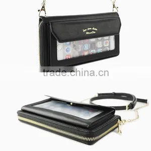 New Arrival Mobile Case for Iphone 6 Plus,Women Wallet Case With Shoulder Strap thumbnail-4