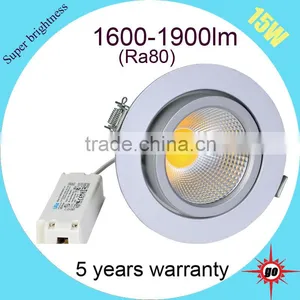 Ajustable Led Downlight 15w Dimmable Cob Led Gimbal Downlight thumbnail-1