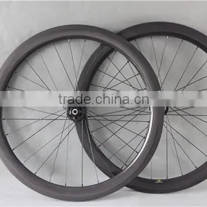 Carbon Wheels 3K-matt Road Bike Wheelset Powerway M71 Hubs Bike Wheels 50-TL thumbnail-1