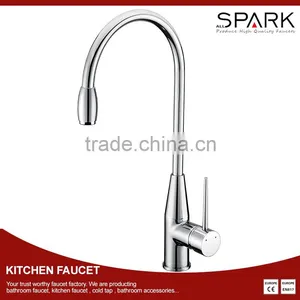 Large Single Level Handle Hot and Cold Brass Kitchen Faucet S-206 thumbnail-1
