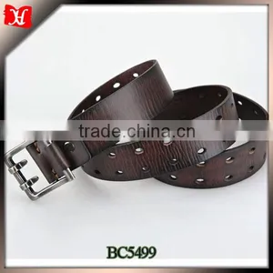 High Quality Mens Brown Italian Leather Belt Factory thumbnail-1