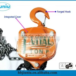 Colorful Snatch Block Chain Manual Chain Block 5 Ton Chain Pulley Block thumbnail-6