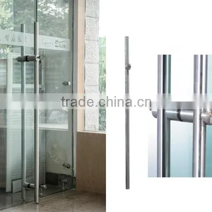 Modern Fashion Style Customized 304 Stainless Steel Glass Design Door Handle Lock Set thumbnail-2