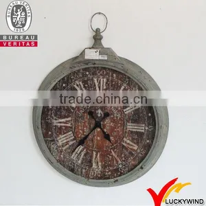 Vintage Round Metal Decorative Wall Clock thumbnail-1