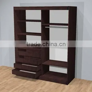 Wardrobe With Sliding Doors and Four Drawer 180 thumbnail-2
