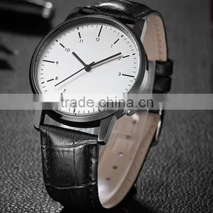 Japan Quartz Movement Leather Strap Watch Bands Wholesale in Guangzhou Factory thumbnail-2