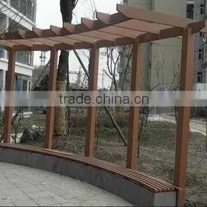 2013 Newest Corrosion-resistant and Anti-skidding Wood Plastic Composite Garden Arbour thumbnail-1