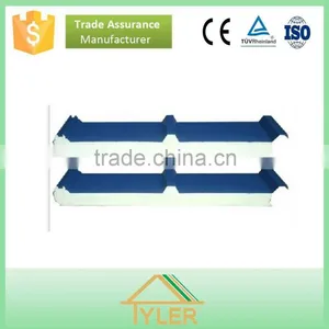 Construction Material 50mm Polyurethane Foam PU Sandwich Panel Price thumbnail-1
