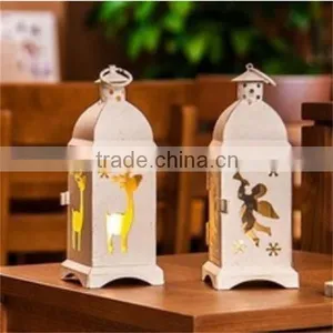 Old Hollow Iron Lantern Foreign Trade Metal Candle Holder J070 thumbnail-1