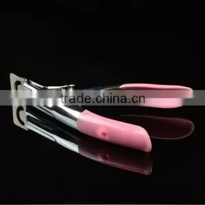 New Pink Blue Or Red Manicure Tool Acrylic UV Gel False Nail Clipper Edge Cutter Tips Art thumbnail-4