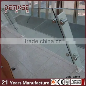 304 316 Stainless Steel Tempered Glass Railing thumbnail-1