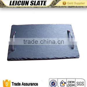 High Quality Natural Black Dishes, Black Slate Plate thumbnail-3