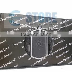 Rectangle Sun Flower Design Negative Ion Necklace Scalar Energy Pendant With Stainless Steel Protect Circle thumbnail-4