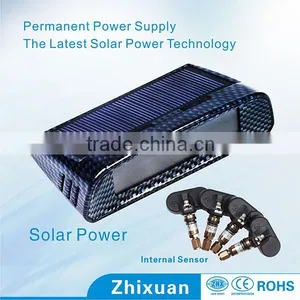 Solar Wireless Tire Pressure Monitoring and Alarm System Car Tyre Pressure Monitor thumbnail-2