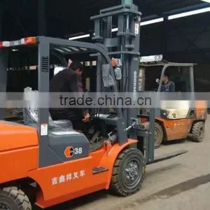 3.8 Ton Red Color GOODSENSE Forklift Trucks With Chinese Diesel Engine thumbnail-1