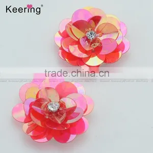 2017 New Red Sequin Flower Applique for Garments WPHB-079 Supplier's Choice thumbnail-3