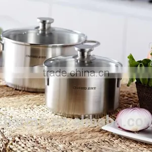 2016 High Quality Stainless Steel Cookware Set With Induction Bottom& Stainless Steel Food Steamer With Steel Lid thumbnail-6
