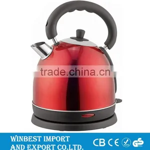 High Capacity Temperature Controlling Red Electric Kettle thumbnail-1