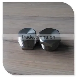 Stainless Steel 316 Cast Pipe Fitting, Hex Head Solid Plug, Class 150, 1" NPT Male thumbnail-1
