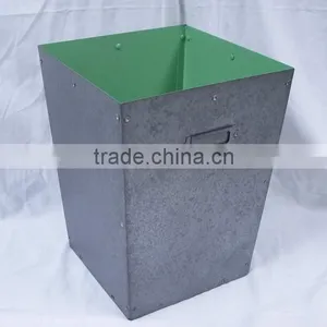 Metal Zinc Paint Coating Colorful Garbage Bin Garbage Can thumbnail-1