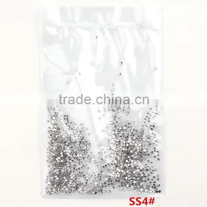 White Clear 1440pieces/bag Shining Flatback Non Hotfix Glue on Rhinestones Nail Art Crystal thumbnail-6