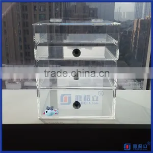Factory Wholesale Popular Acrylic Jewellery Storage Box w/ DIVIDERS thumbnail-4