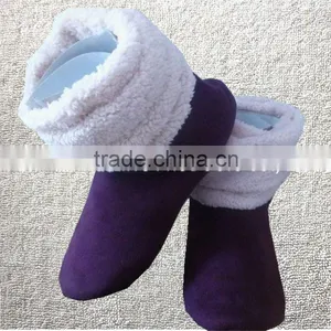 Colorful Winter Warm Microsuede Indoor Ladies Indoor Ankel Boots thumbnail-1