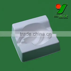 100% Biodegradable Sugarcane Molded Paper Pulp Tray. Composable Earphone and Headphone Packaging Trays thumbnail-5