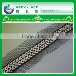 Net Tape With Brass Chain for Garment thumbnail-1