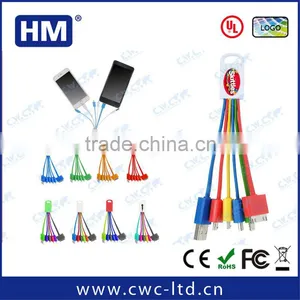 Best Promotion Gift 5 in 1 Multi Charging Cable With UL Certification thumbnail-1
