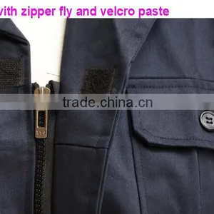 Polyester & 35% Cotton 220gsm Fabric Twill Industrial Fireproof Safety Uniforms Workwear for Mechanic Mens thumbnail-2