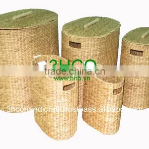 2015 New Product Water Hyacinth Hamper for Home Decoration and Furniture thumbnail-1