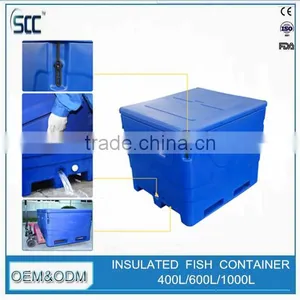 Insulated Plastic Tubs for Fish, Stackable Fish Tubs by Rotomolding Process thumbnail-2