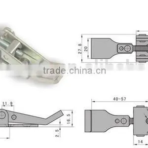 Steel SK3-034 Adjustable Latch / Spring Load Hasp thumbnail-2
