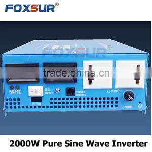 High Frequency Battery Voltage Digital Display Pure Sine Wave Inverter 24V DC to 110V AC, DC to AC Competitive Price 2000W thumbnail-2
