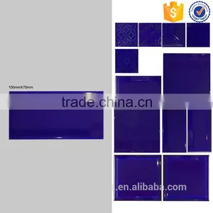 75x150 Glazed Ceramic Purple Blue Bathroom Facing Brick Wall Tile thumbnail-1