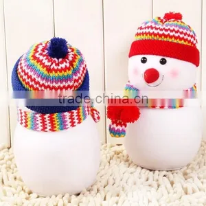 Snowman Dress in Red Hat and Scarf thumbnail-2