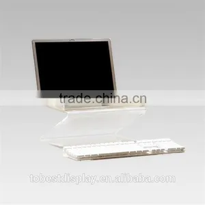 Stylish Z Shape Laptop Display Rack, Acrylic Computer Display Stand 10mm thumbnail-1