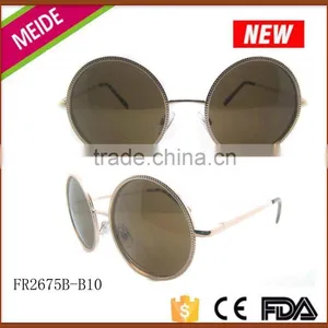 2016 New Latest Fashion Round Metal Sunglasses Wholesale Sunglasses China Cheaper thumbnail-1