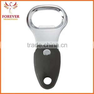Hot Selling Promotional Metal Custom Logo Bottle Opener With Rubber Grip thumbnail-3