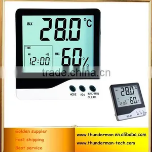 LCD Digital Temperature Hygrometer Humidity Meter Digital Thermometer Portable Hygrothermograph With Home Used thumbnail-1