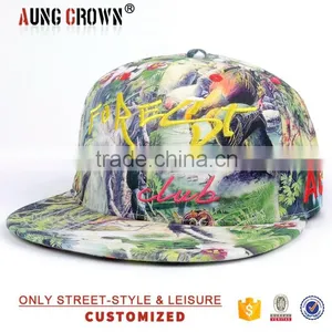 Flower Snapback Caps,flower Snapback Cap Custom,floral Fabric Snapback Cap thumbnail-1