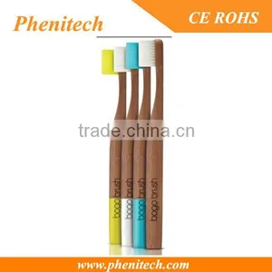 2015 Hot Sale OEM 100% Biodegradable Eco Bamboo Toothbrush thumbnail-3