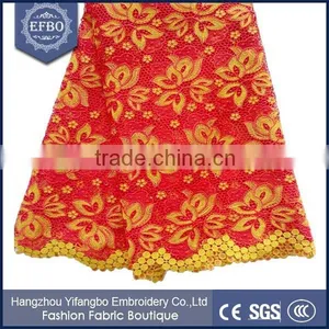 The Best Workmanship African Guipure Flower Lace Fabric For Woman Dress thumbnail-1
