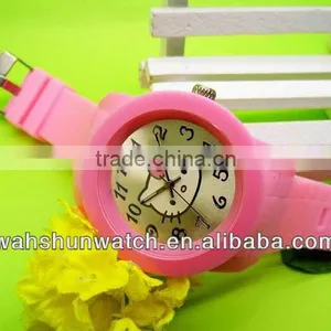 2013 New Promotion Wholesale Fashion Design Cute Cat Kitty Quartz Silicon Watch thumbnail-1