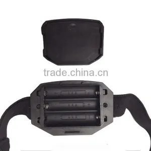 T03 1red Led + 2 LED Plastic Headlight Waterproof Outdoor Camping Head Torch 3*AAA Battery Led Headlamp thumbnail-5