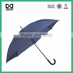 23 Inch Long Stick Logo Cheapest Factory Business Umbrella thumbnail-1