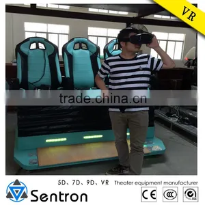 2016 New Design 3 Seats VR Cinema Equipment With VR Glasses Virtual Cinema Simulator thumbnail-2
